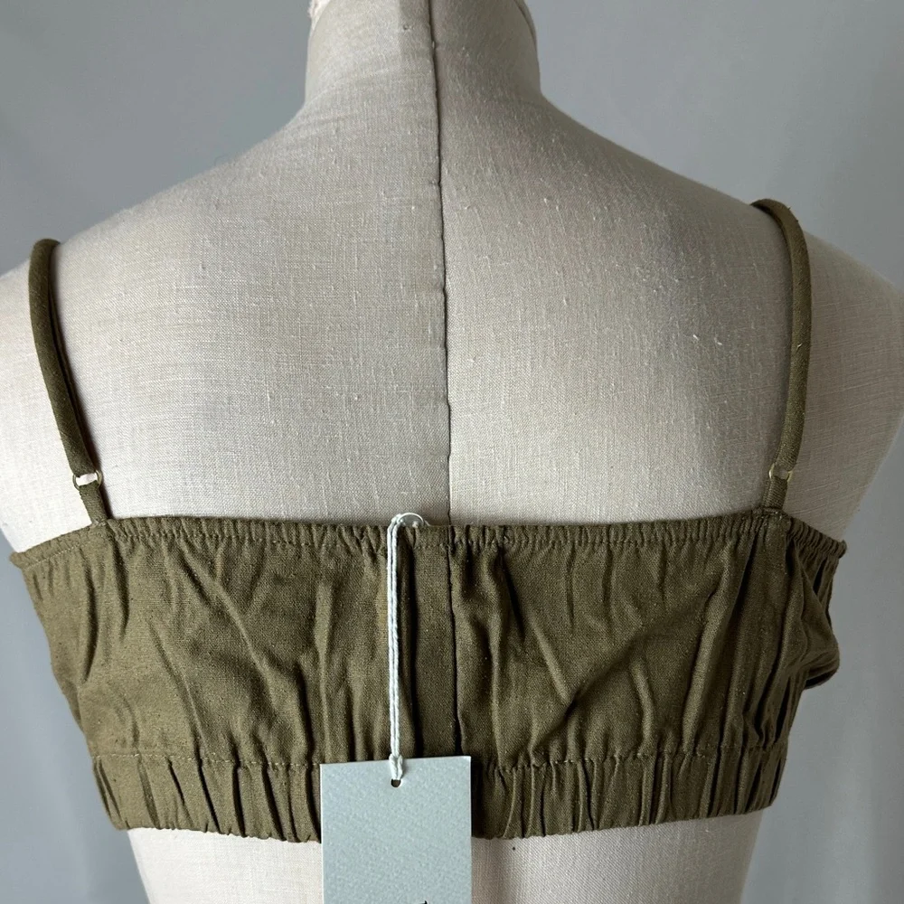 OZMA Earthy Brown Gathered Top - Picture 4 of 5